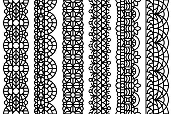 Abstract Lace, Intricate Trim Patterns: Elevating Design with Vintage-Inspired Elegance