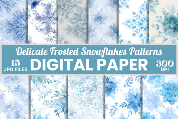 Delicate Frosted Icy Snowflake Patterns: A Creative Resource for 2025 Occasions