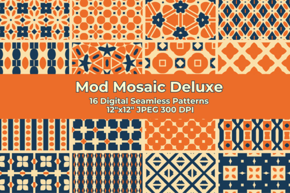 Mod Mosaic: Retro Geometric Patterns for Modern Creativity