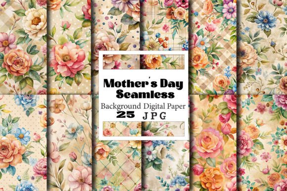 Mother’s Day Seamless Patterns Graphics: A Creative Solution for Modern Gifting and Design