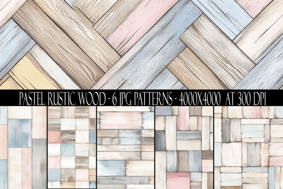 Pastel Rustic Wood Seamless Patterns: A Versatile Design Resource for Modern Creators