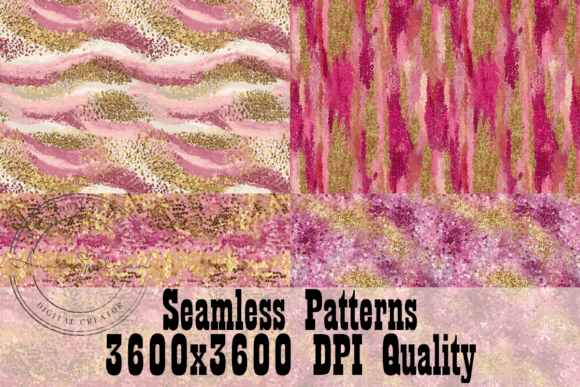 Pink Gold Seamless Patterns: Strategic Use for Creative Projects and Branding