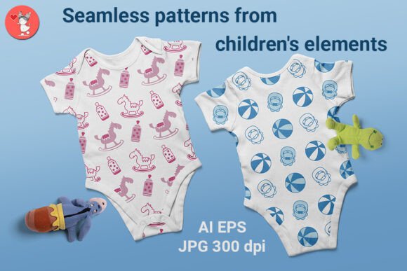 Seamless Patterns. Kids Toys: Creative Design Solutions for Everyday Projects