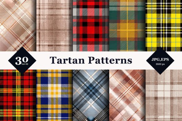 Tartan Style Seamless Patterns 02: A Modern Twist on Classic Scottish Design
