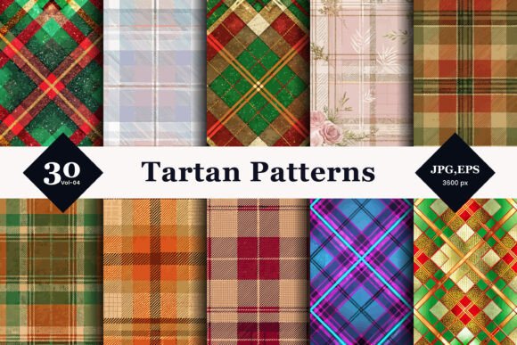 Tartan Style Seamless Patterns 04: A Modern Twist on Timeless Tradition