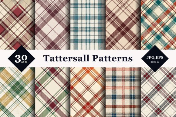 Tattersall Style Seamless Patterns 06: A Timeless Elegance for Modern Design